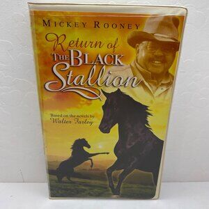 Vintage Return Of The Black Stallion Film VHS Tape Clamshell Case Mickey Rooney
